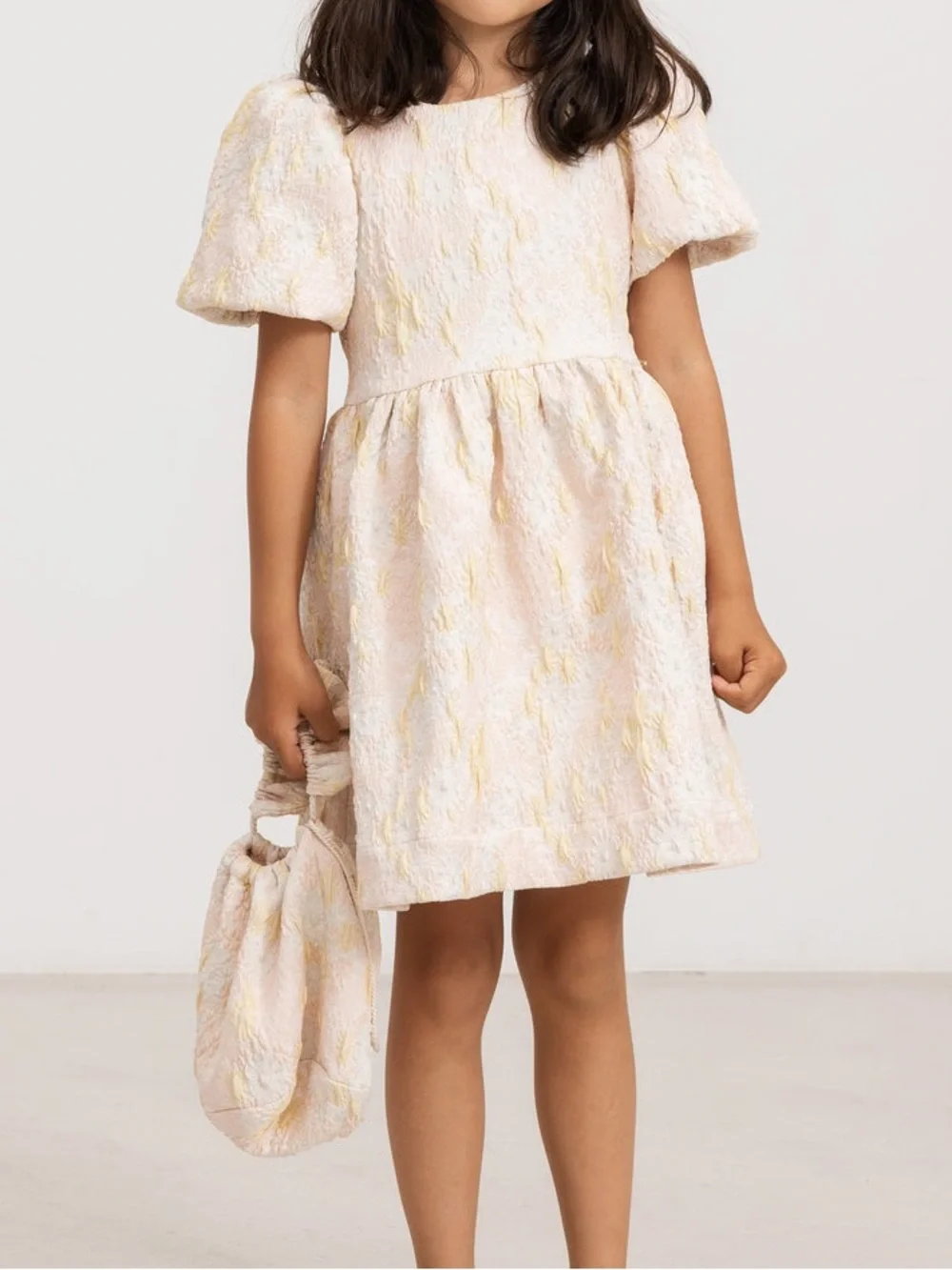 Marmar Copenhagen Diondra Dress - Lemonade Jacquard Sz 5Yr